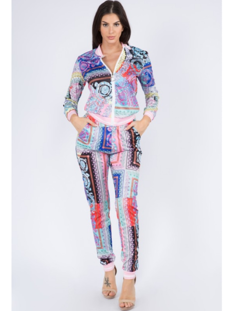 Paisley Print Tracksuit